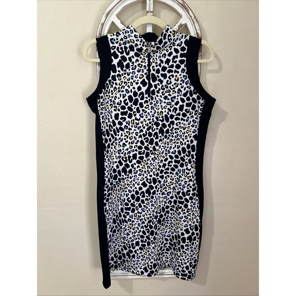 Tail White Label MEDIUM Leopard Print Tennis Golf Pockets Dress